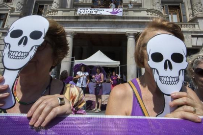 Manifestación contra la violencia machista en Valencia en 2017.-MIGUEL LORENZO