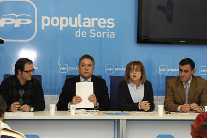 Tomás Burgos informó ayer en Soria sobre la comisión del Pacto de Toledo. / V.G.-