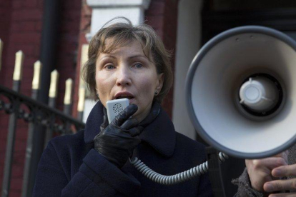 Marina Litvinenko, viuda del exespía ruso asesinado por una intoxicación de polonio-21.-