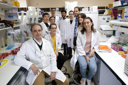 Miembros del grupo de Ingeniería Metabólica de la Universidad de Salamanca.-- ENRIQUE CARRASCAL