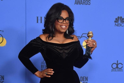 Oprah Winfrey en la gala de los Globos de Oro, el pasado 7 de enero, en Beverly Hills.-/ FREDERIC J BROWN