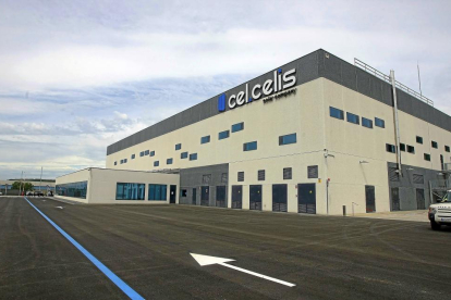 Fábrica de Cel-Celis, en el polígono industrial de San Román de Bembibre.-ICAL