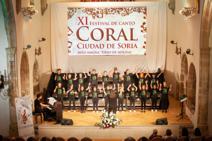 Concierto de la Coral Voces Blancas de Soria y el Coro Jorbalán de Logroño. MARIO TEJEDOR