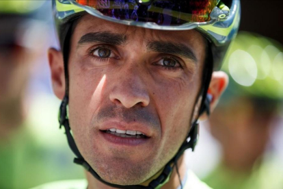 Alberto Contador fotografiado en Burgos.-AFP / CESAR MANSO