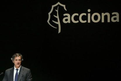 El presidente de Acciona, José Manuel Entrecanales, durante una junta general del grupo.-J.J. GUILLÉN (EFE)