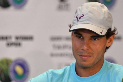 Rafael Nadal, en una rueda de prensa esta temporada.-CARMEN JASPERSEN