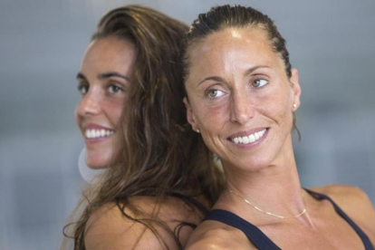 Ona Carbonell y Gemma Mengual forman el dúo español de natación sincronizada para los Juegos Olímpicos de Río.-QUIQUE GARCIA / EFE