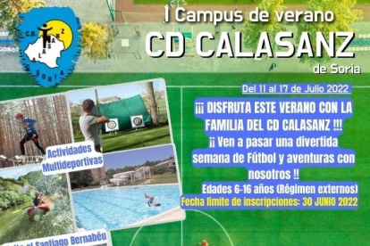 Cartel del primer campus del Calasanz.