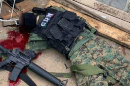El enfrentamiento ocurrió después de que militares y efectivos de la Secretaría de Seguridad de Tamaulipas reforzaron la vigilancia en las gasolineras.-TWITTER