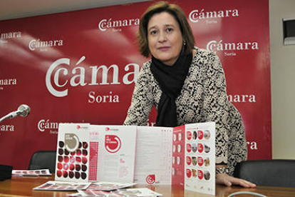 Pilar Sánchez Barreiro, en la presentación del Club Cámara. / V. G. -