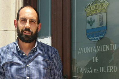 Iván Andrés, alcalde de Langa.- HDS