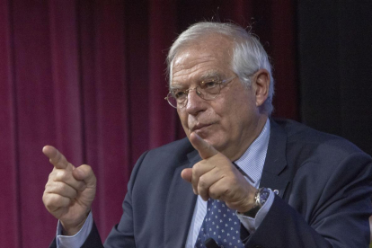 El ministro Borrell, en Nueva York-MIGUEL RAJMIL