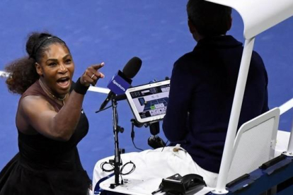 Serena Williams se enzarza con el juez de silla.-USA TODAY SPORTS