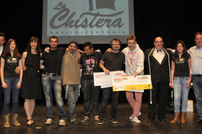Finalistas del concurso de monólogos de La Chistera. / VALENTÍN GUISANDE-