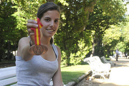 Marta Pérez Miguel tiene la tercera mejor marca en 1.500. VALENTÍN GUISANDE-