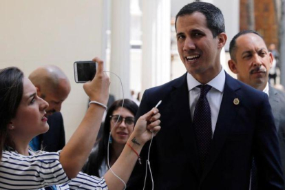 El líder de la oposición venezolana, Juan Guaidó.-REUTERS