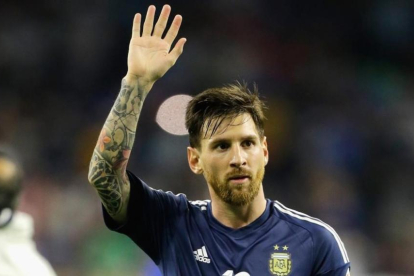 Messi, tras derrotar Argentina a Estados Unidos.-AP