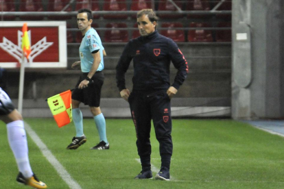 Jagoba Arrasate quiere en El Molinón a un Numancia que se parezca al que eliminó al Oviedo hace dos semanas.-Daniel Rodríguez