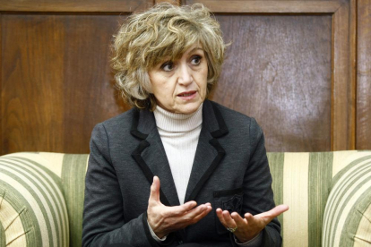 La ministra de Sanidad, María Luisa Carcedo, en la entrevista concedida en exclusiva para Heraldo-Diario de Soria-El Mundo-Mario Tejedor