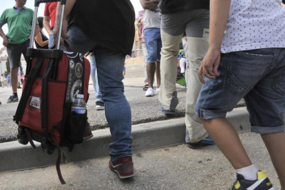 Escolares en un centro educativo.-Valentín Guisande