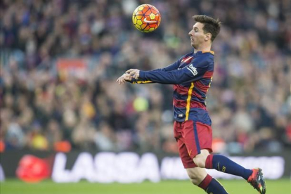 El delantero del Barça Leo Messi.-JORDI COTRINA