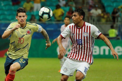 James Rodríguez y la selección colombiana en la Copa América 2019.-EFE