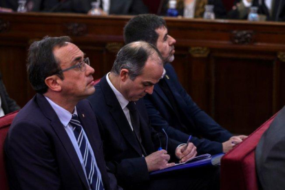 Josep Rull  Jordi Turull y Jordi Sànchez.-EFE