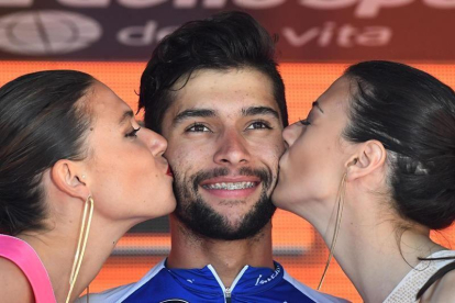 Gaviria en el podio.-EFE