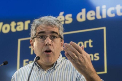 Rueda de prensa de Francesc Homs en la sede de PDeCAT antes del juicio por el 9N en el Tribunal Supremo en Madrid-FERRAN SENDRA
