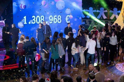Imagen de la gala 'Inocente, inocente', con el marcador al fondo.-Foto: RTVE