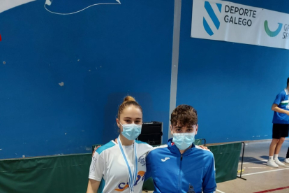 Daniela Corchón y Javier Barrios cuajaron un gran torneo en La Coruña. HDS
