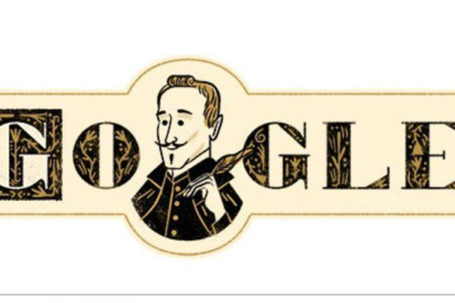 Doodle de homenaje de Lope de Vega en el 455 aniversario de su nacimiento.-GOOGLE