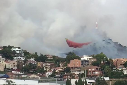 Segundo incendio en pocos dias en Collserola.-