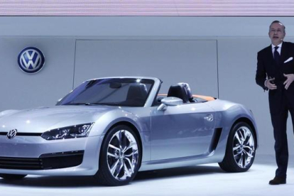 El director de diseño de Volkswagen, Walter de Silva, en una presentación.-AP PHOTO