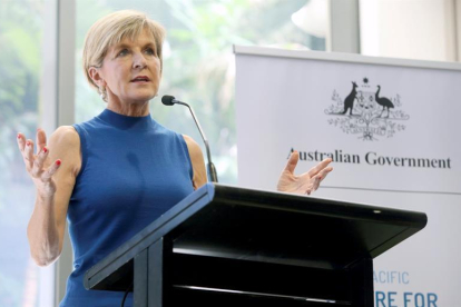 La ministra de Exteriores australiana, Julie Bishop-EFE