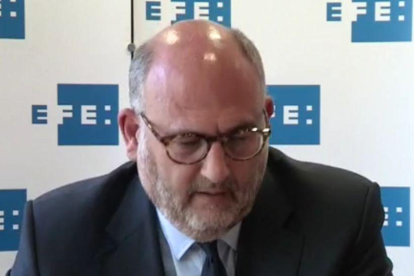 Eduard Pujol, esta mañana en EFE-EFE