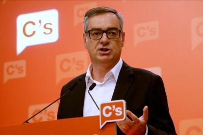 José Manuel Villegas, en la sede de Ciudadanos.-DAVID CASTRO