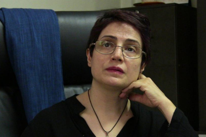La activista iraní Nasrin Sotaudeh, una de las principales promotoras-