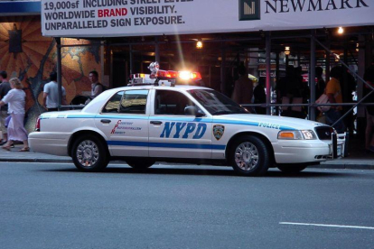Un coche de la Policía de Nueva York.-