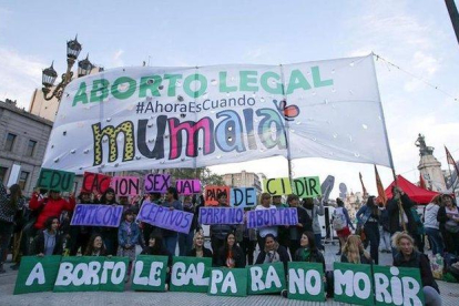 Protestas sociales en Argentina para lograr la despenalización del aborto.-EUROPA PRESS