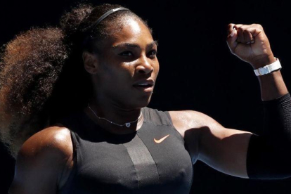 Serena Williams celebra un punto en un partido.-AFP / DIATA ALANGKARA