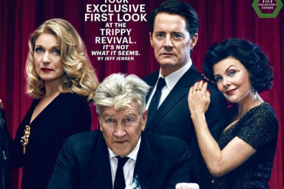 Las estrellas de 'Twin Peaks' reaparecen Detalle de una de las portadas de 'Entertainment Weekly' con el director David Lynch y algunos de los actores de la nueva entrega de 'Twin Peaks'.-