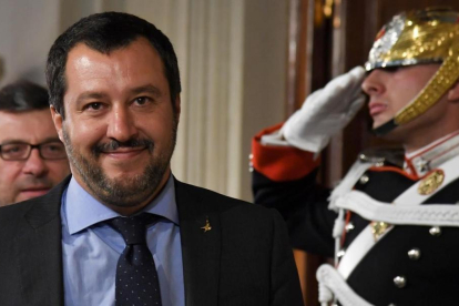 Matteo Salvini, líder de la Liga Norte.-AFP/ ANDREA SOLARO