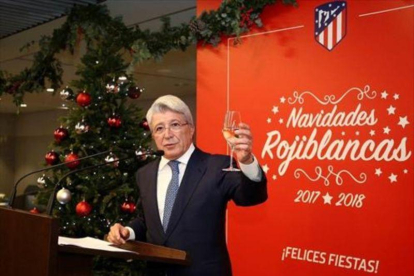 El presidente del Atlético, Enrique Cerezo.-EFE