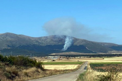 Imagen de archivo de un incendio forestal en la zona del Moncayo. HDS