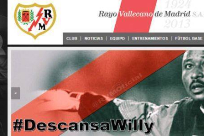 Wilfred Agbonavbare, en la web del Rayo Vallecano.-