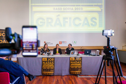 Inauguración de la jornadas gráficas de la EASD de Soria. MARIO TEJEDOR