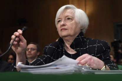 Janet Yellen, presidenta del Fed, en una comparecencia en el Senado.-AP / SUSAN WALSH