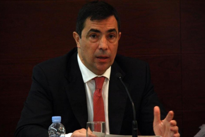 Pere Soler, en una comparecencia en el Parlament.-ACN / POL SOLÀ