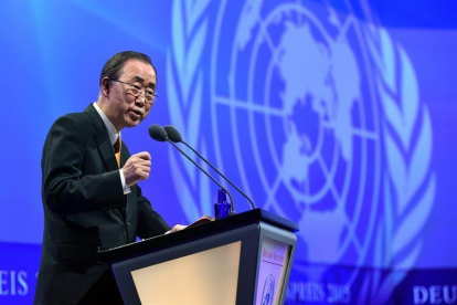 El secretario general de la ONU llama a "un cambio radical de la economía global" En la imagen, el secretario general de las Naciones Unidas, Ban Ki-moon-EFE / ARCHIVO